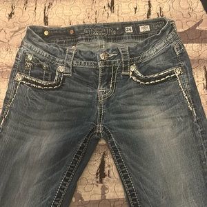 Miss Me signature boot cut jeans, size 24